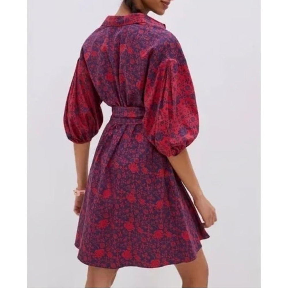 Sachin + Babi for Anthropologie Asymmetrical Red & Blue Dress - Size L (NWT) - Picture 2 of 10